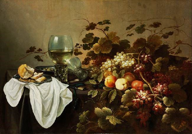 STILL LIFE WITH FRUIT AND ROEMER