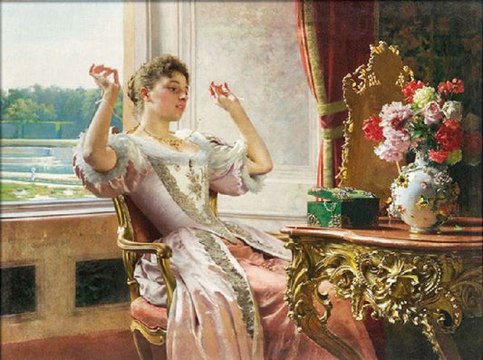 Lady With Jewels by Władysław Czachórski