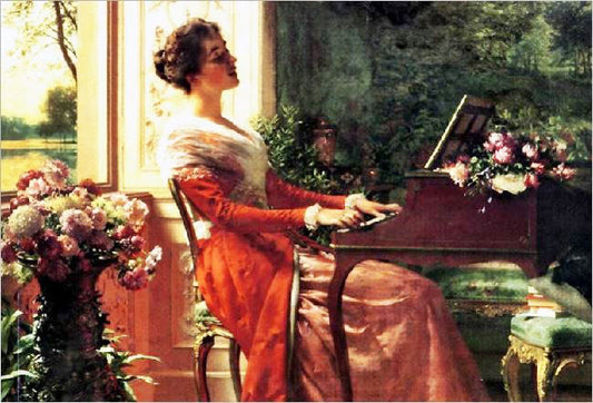 At The Piano by Władysław Czachórski