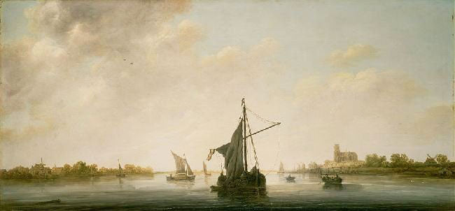 A View Of The Maas At Dordrecht by Aelbert Cuyp