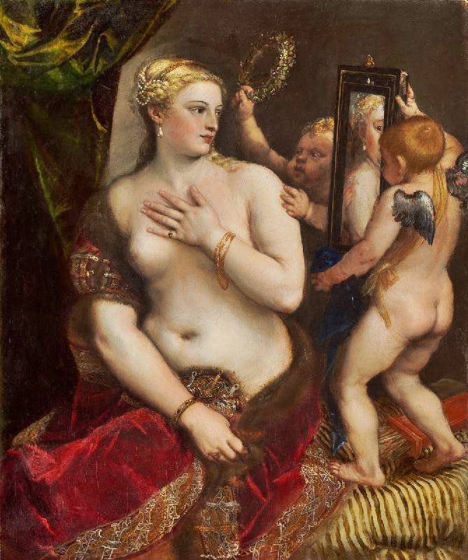 Venus With A Mirror by Titian