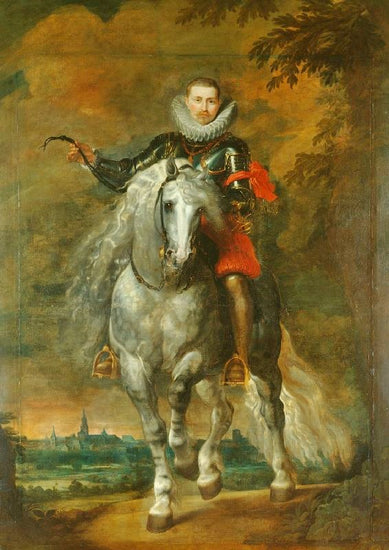 Portrait Of Don Rodrigo Calderon On Horseback by Peter Paul Rubens