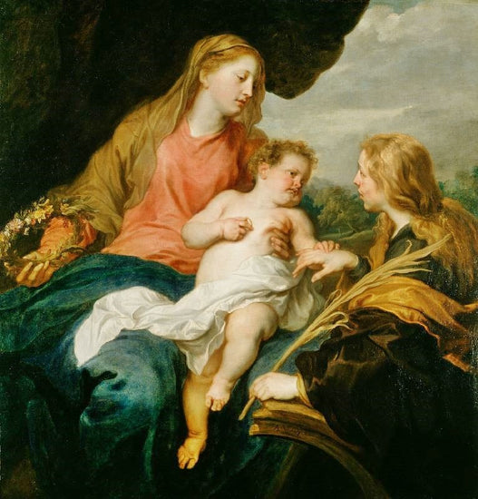 The Mystic Marriage Of Saint Catherine by Anthony van Dyck