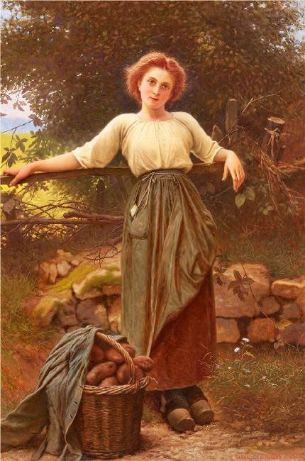The Potato Digger by Camille-Félix Bellanger