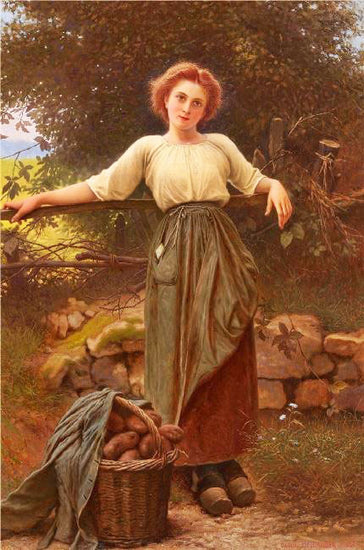 The Potato Digger by Camille-Félix Bellanger