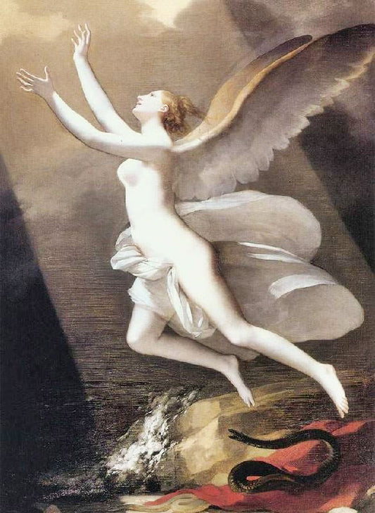 The Soul Breaking The Bonds That Attach To The Land by Pierre-Paul Prud`hon