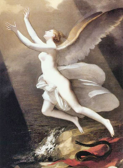 The Soul Breaking The Bonds That Attach To The Land by Pierre-Paul Prud`hon