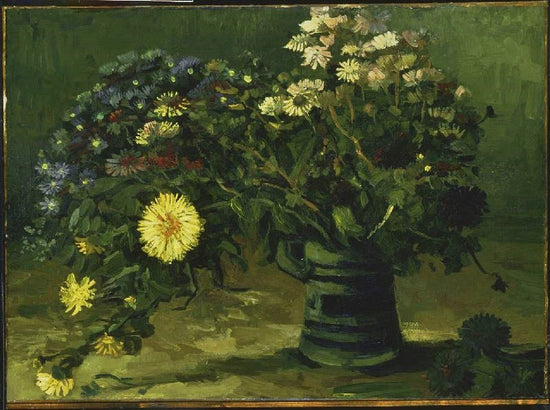 Still Life With A Bouquet Of Daisies by Vincent van Gogh