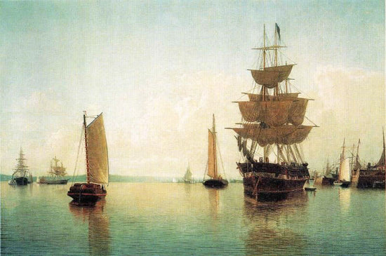 East River Off Lower Manhattan by William Bradford