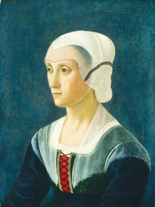 Portrait Of Lucrezia Tornabuoni by Domenico Ghirlandaio