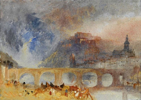 View Of Givet, On The Meuse, South Of Dinant by Joseph Turner