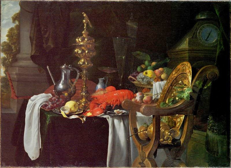 Still Life Of A Banqueting Scene by Jan Davidszoon de Heem