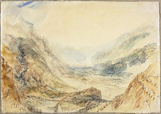 View In The St. Gotthard Pass, Switzerland by Joseph Turner