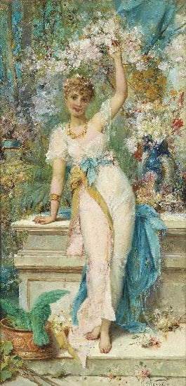 Young Woman In A Garden by Joseph Bernard