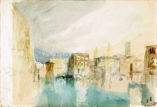Venice, The Grand Canal Looking Towards The Pescaria And The Fabbriche Nuove by Joseph Turner
