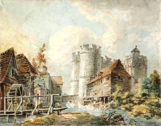 Canterbury, The West Gate, From The River Stour by Joseph Turner