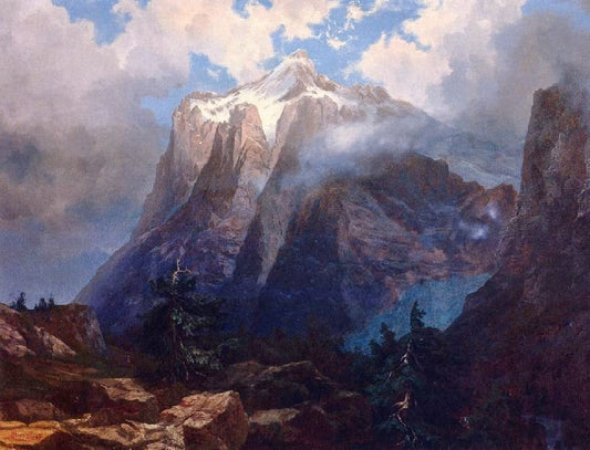 Mount Brewer From King’S River Canyon, California by Albert Bierstadt