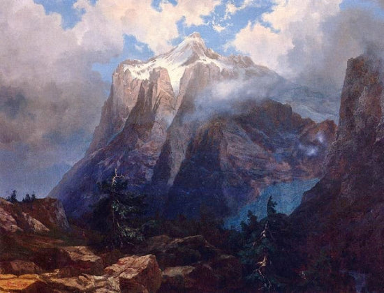 Mount Brewer From King’S River Canyon, California by Albert Bierstadt