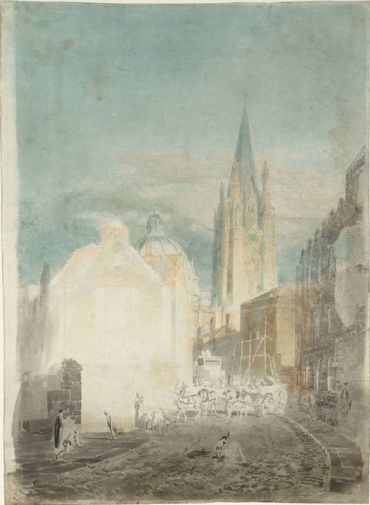 Oxford, St Mary’S And The Radcliffe Camera From Oriel Lane by Joseph Turner