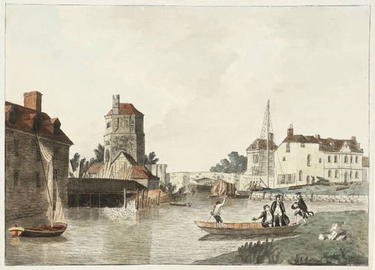 Oxford, Folly Bridge And Bacon’S Tower by Joseph Turner