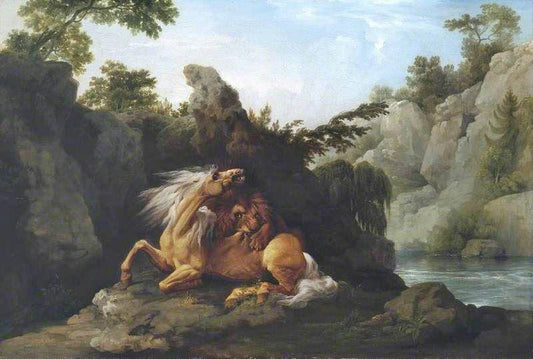 Horse Devoured By A Lion by George Stubbs