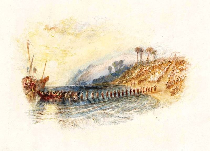 Rogers’S ’Poems’ - Columbus, The Landing by Joseph Turner