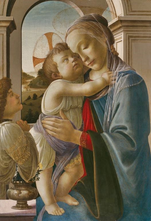 Virgin And Child With An Angel by Sandro Botticelli