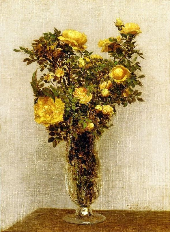 ROSES LYING ON GOLD VELVET