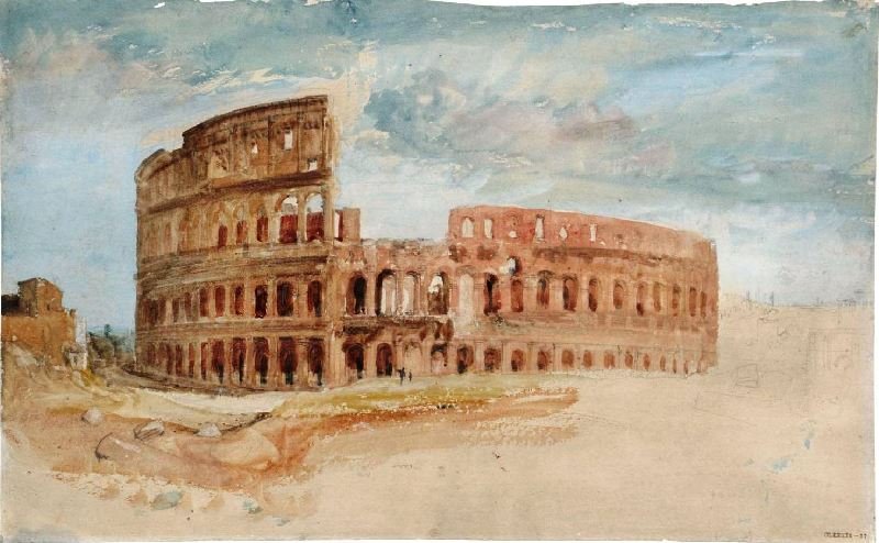 ROME, THE COLOSSEUM, FROM THE WEST