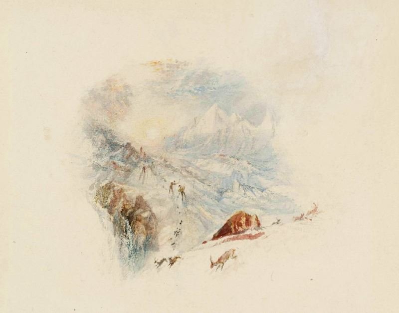 Rogers’S ’Poems’ - The Alps At Daybreak by Joseph Turner