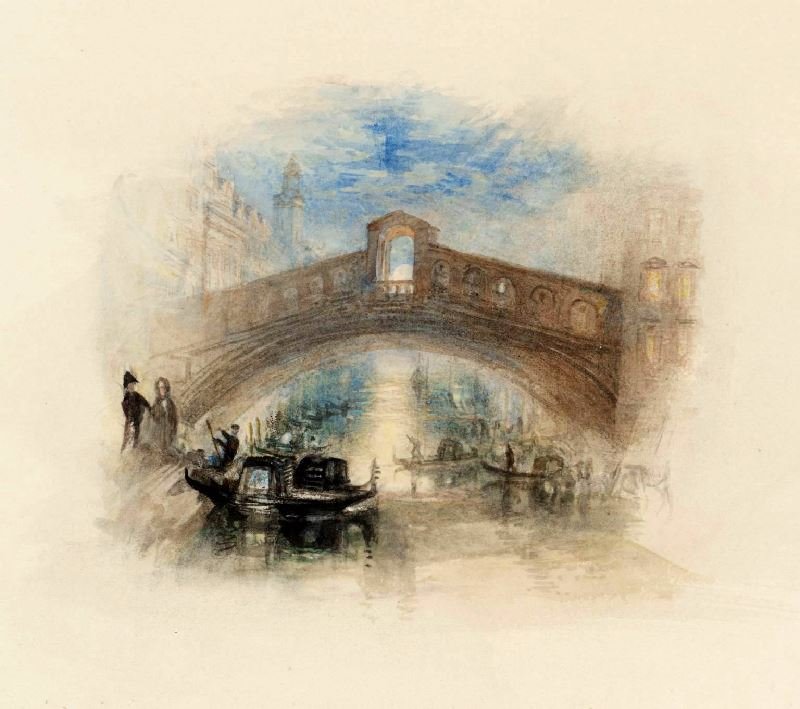 Rogers’S ’Poems’ - Venice (The Rialto - Moonlight) by Joseph Turner