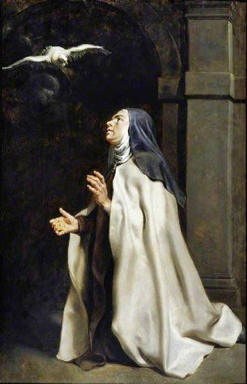 Teresa Of Avila’S Vision Of The Dove by Peter Paul Rubens