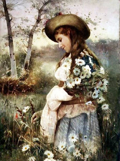 Gathering Marguerites by Alexander Mark Rossi