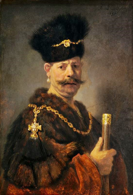 Polish Nobleman by Rembrandt van Rijn