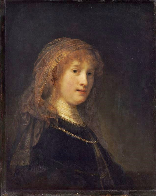 Saskia Van Uylenburgh, Wife Of The Artist by Rembrandt van Rijn
