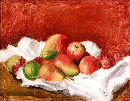 Pears And Apples by Pierre Auguste Renoir