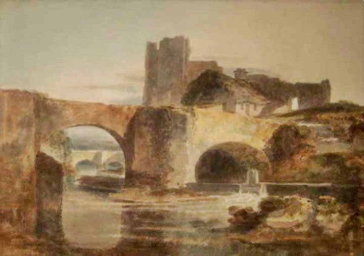 Brecon Bridge And Castle by Joseph Turner