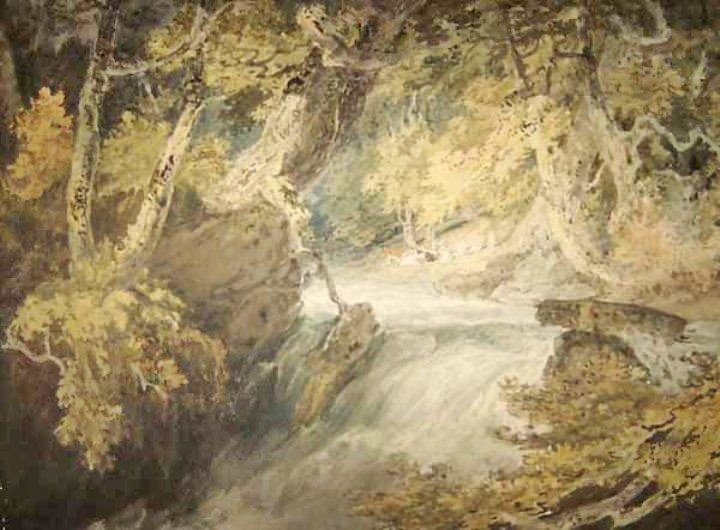 A River In Spate by Joseph Turner