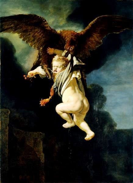 Rape Of Ganymede by Rembrandt van Rijn