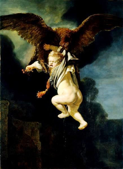 Rape Of Ganymede by Rembrandt van Rijn