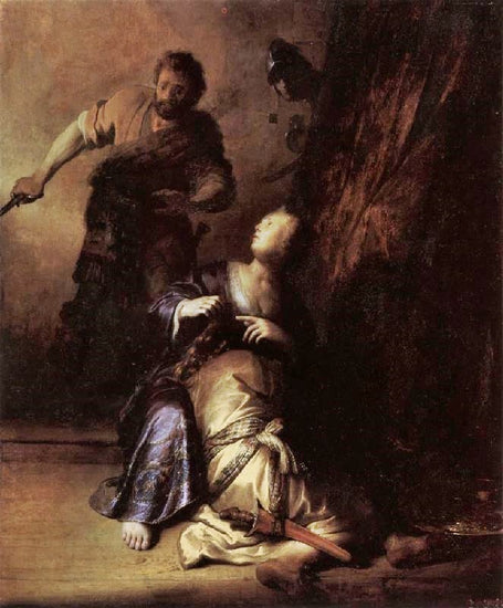 Samson Betrayed By Delilah by Rembrandt van Rijn