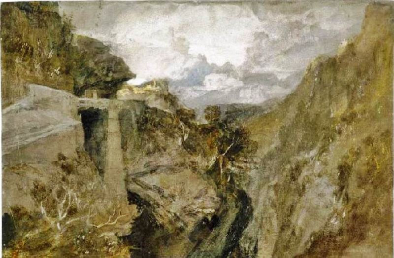 Fortified Pass, Val D’ Aosta by Joseph Turner