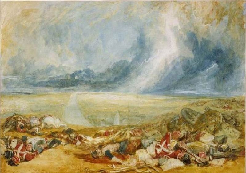 The Field Of Waterloo by Joseph Turner