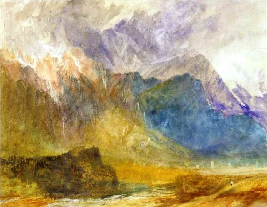 From Sarre Looking Towards Aymavilles, Val D’Aosta by Joseph Turner