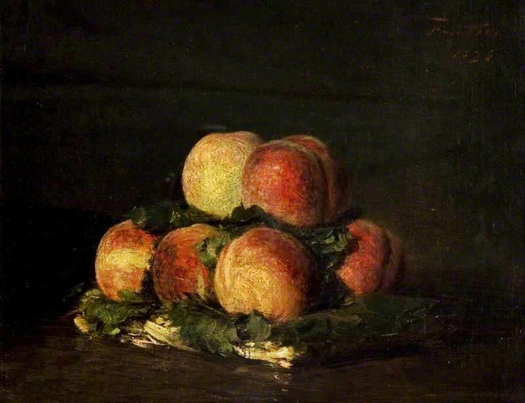 Basket Of Peaches by Henri Fantin-Latour