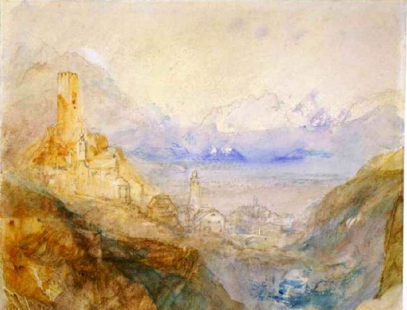 Hospenthal, Fall Of St Gothard, Morning by Joseph Turner