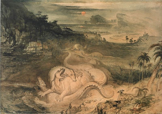The Country Of The Iguanodon by John Martin