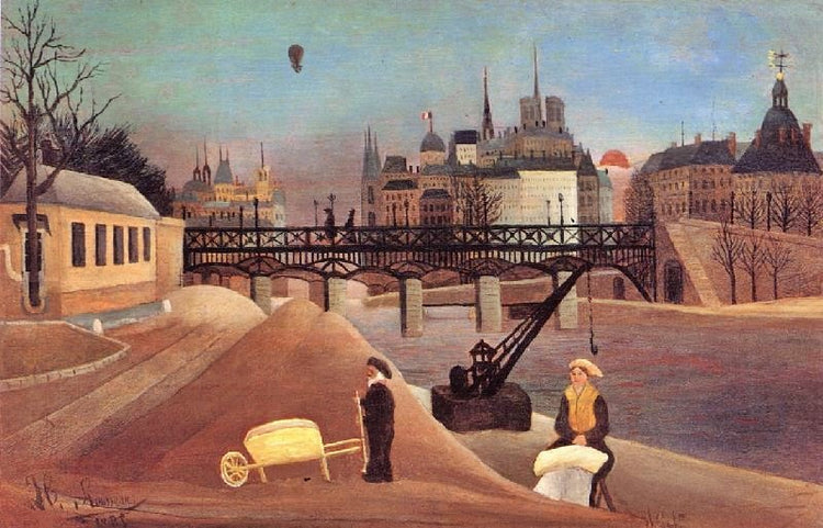 Ile Saint-Louis And Notre-Dame De Paris by Henri Rousseau