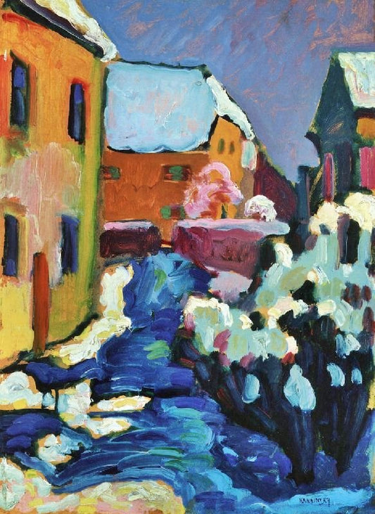 Kochel - Graveyard And Rectory by Wassily Kandinsk