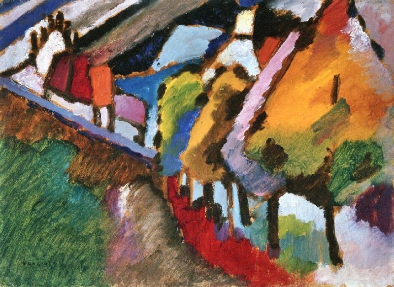 Murnau - Castle And Church by Wassily Kandinsk